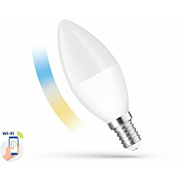 LED-älylamppu Spectrum E14 kynttilä C38 5W 230V CCT+DIM Wi-Fi 3000-6000K