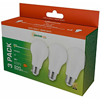 LED-lamppu Spectrum E27 9W 230V 3000K 3kpl/pkt