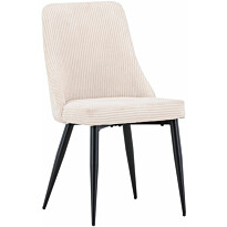 Ruokapöydän tuoli Venture Home Leone, musta/beige