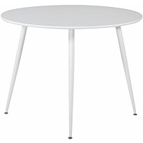 Ruokapöytä Venture Home Plaza ⌀100cm, valkoinen, Verkkokaupan poistotuote