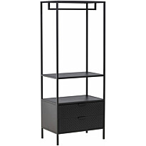 Vaaterekki Venture Home Malibu, 70x180cm, musta
