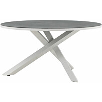 Ruokapöytä Venture Home Copacabana, ø140cm, harmaa/valkoinen