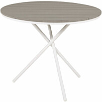 Parvekepöytä Venture Home Parma, ø90cm, harmaa/valkoinen