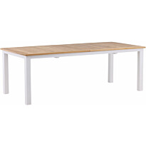 Jatkettava ruokapöytä Venture Home Panama, 224/324x100cm, tiikki/valkoinen