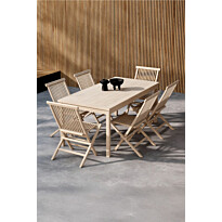 Ruokailuryhmä Venture Home Kenya, 180x90cm, 6-istuttava, beige