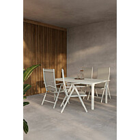 Ruokailuryhmä Venture Home, 150x85cm beige Giardini-pöytä + 4 beigeä Break-tuolia