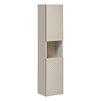 Korkea kaappi Interia Valbo, 2-ovella, 140x30x25 cm, beige