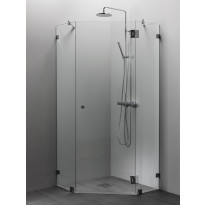 Suihkunurkka Vihtan Elegance 12, mittatilaus, kirkas lasi, kromi