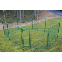 Koiratarha Jämpti Pro MEDI 1+9 elementtiä, 4x6m, eri värejä