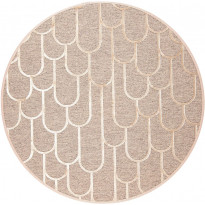 Matto VM Carpet Paanu, mittatilaus, pyöreä, beige