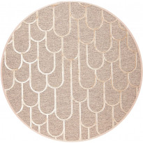 Matto VM Carpet Paanu, mittatilaus, pyöreä, beige