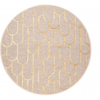 Matto VM Carpet Paanu, mittatilaus, pyöreä, kulta