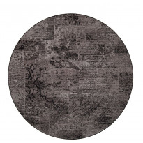 Matto VM Carpet Rustiikki, mittatilaus, pyöreä, musta