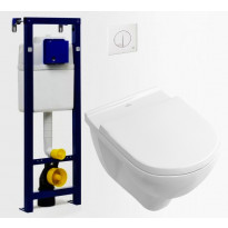 Seinä-WC -paketti Villeroy &amp; Boch O.Novo DirectFlush Soft Close -kannella