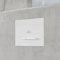 Huuhtelupainike Villeroy &amp; Boch ViConnect, E300, matta valkoinen/matta kromi