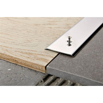 Peitelista Progress Profiles Proplate, 2,7m, 40mm, 3mm, ruuvikiinnitys, kiiltävä rst