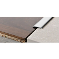 Peitelista Progress Profiles Proplate, 2,7m, 80mm, 3mm, liimakiinnitys, kiiltävä rst