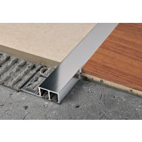 Boordi Progress Profiles Profinlist, 2,7m, 20x10mm, kiiltävä alumiini
