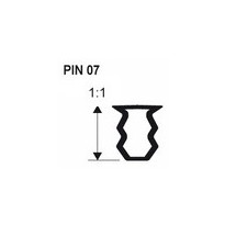Kiinnitysinsertti Progress Profiles PIN 07, 2,7m, 7-10 mm, pvc