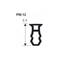 Kiinnitysinsertti Progress Profiles PIN 13, 2,7m, 13-16 mm, pvc