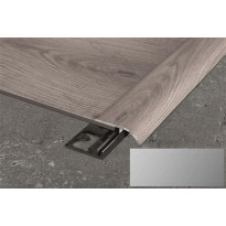 Eritasolista ja pohjalista Progress Profiles LVT Zero Curve, 2,7m, 26mm, 4-6mm, anodisoitu hopea
