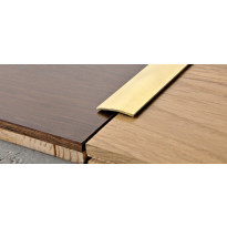 Peitelista Progress Profiles Prosol, 2,7m, 30mm, 0-5mm, liimakiinnitys, messinki