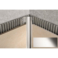 Sisäkulmalista Progress Profiles Proshell, 2,7m, 10mm, harjattu rst