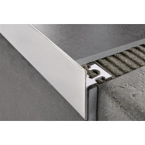 Porraskulmalista Progress Profiles Protermstep ACC, 2,7m, 20/25mm, kiiltävä rst