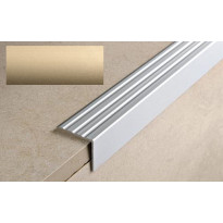 Porraskulmalista Progress Profiles Prowalk, 2,7m, 25mm, 20mm, liimakiinnitettävä, pronssi