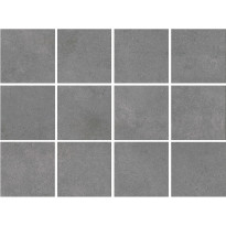 Lattialaatta Bien Arcides Grey, himmeä, verkolla, 100x100mm