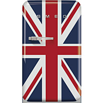 Jääkaappi pakastelokerolla Smeg FAB10RDUJ5, 54.5cm, 122l, Union Jack, oikea