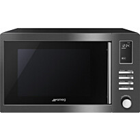 Mikroaaltouuni Smeg MOE25B, 58cm, musta teräs