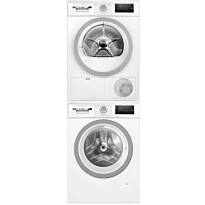 Pesukone ja kuivausrumpu Bosch WAN2821SSN WTH85VS6SN Serie 4, 8/9kg, valkoinen