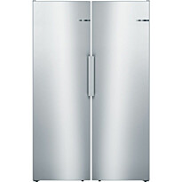 Jääkaappi ja pakastin Bosch KSV33VLEP GSN33VLEP Serie 4, 137cm, 549l, teräs