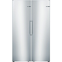 Jääkaappi ja pakastin Bosch KSV36VLDP GSN36VLEP Serie 4, 120cm, 588l, teräs