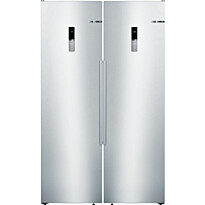 Jääkaappi ja pakastin Bosch KSV36BIEP GSN36BIEP Serie 6, 120cm, 588l, teräs