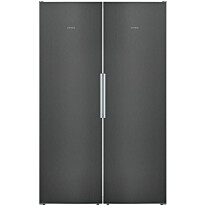 Jääkaappi ja pakastin Siemens KS36VVXDP GS36NVXEV iQ300, 120cm, 588l, musta teräs