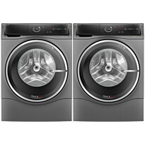 Kuivaava pesukone Bosch 2 kpl WNC254ARSN Serie 8, 60cm, 10.5/6kg, 1400rpm, antrasiitti