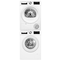 Pesukone ja kuivausrumpu Bosch WGG244ZMSN WQG242AMSN Serie 6, 10/8kg, valkoinen
