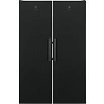 Jääkaappi ja pakastin Electrolux ERS3DE39K EUT6NE28K, 119cm, 675l, musta