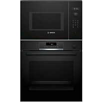 Erillisuuni ja mikroaaltouuni Bosch HRG532BB3-BFL554MB0, musta