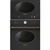 Uuni ja mikroaaltouuni Smeg SF800AO-MP822NAO, antrasiitti