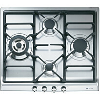 Kaasuliesitaso Smeg SER60SGH3, 60cm, teräs