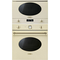 Erillisuuni ja mikroaaltouuni Smeg SF800PO-MP822PO, creme