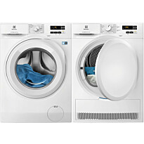 Pesukone ja kuivausrumpu Electrolux EFI611V84V EDI610V83V, 8/8kg, valkoinen