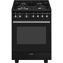 Kaasuliesi Smeg CX61GMBL, musta, 60cm