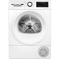 Lämpöpumppukuivausrumpu Bosch WQG245DLSN, 60cm, 9kg, valkoinen