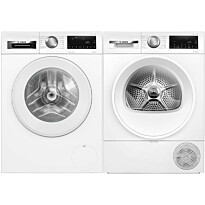 Pesukone ja kuivausrumpu Bosch WGG244ZMSN-WQG2420ASN Serie 6, 10/8kg, valkoinen