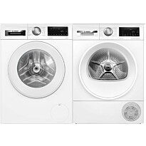 Pesukone ja kuivausrumpu Bosch WGG244ZMSN-WQG2450MSN Serie 6, 10/9kg, valkoinen