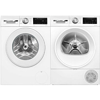 Pesukone ja kuivausrumpu Bosch WGG254ZASN-WQG2420ASN Serie 6, 10/8kg, valkoinen